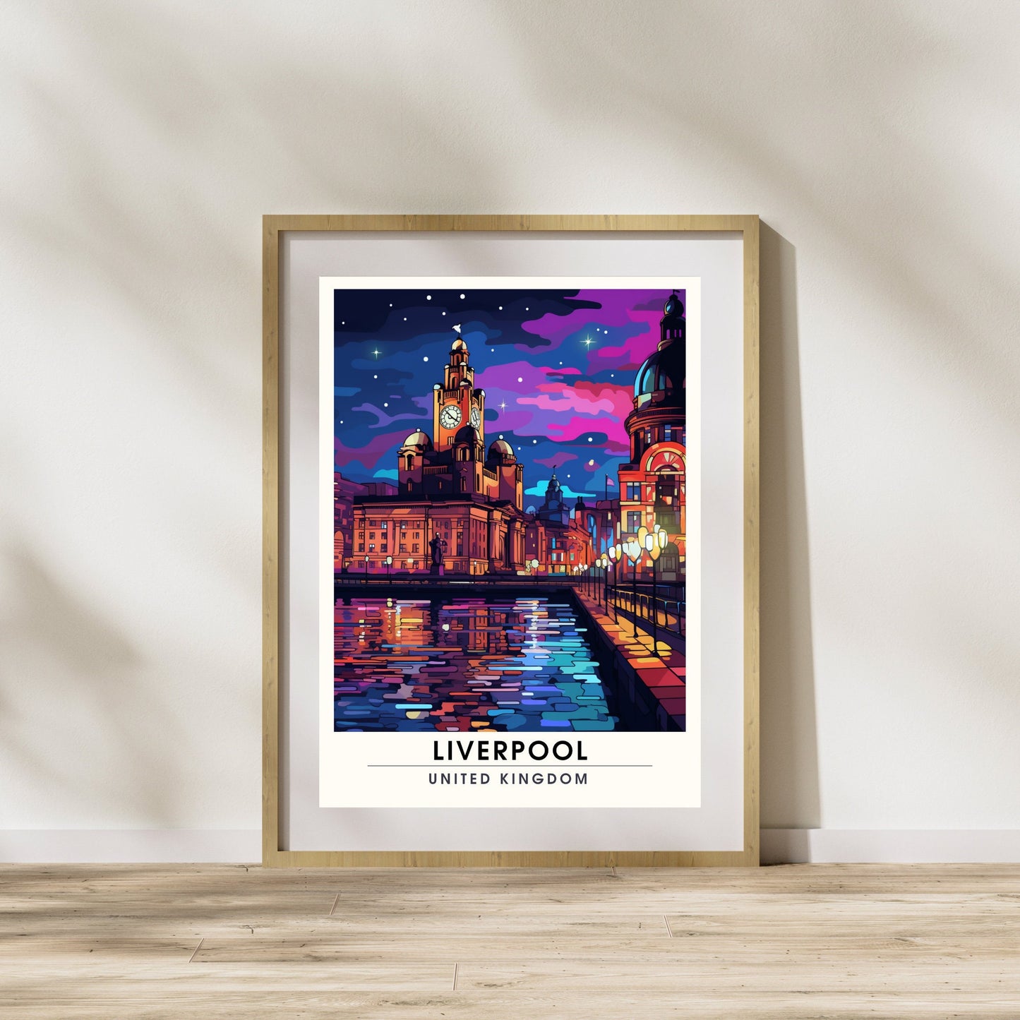 Affiche Liverpool | impression de voyage Liverpool | Impression Liverpool