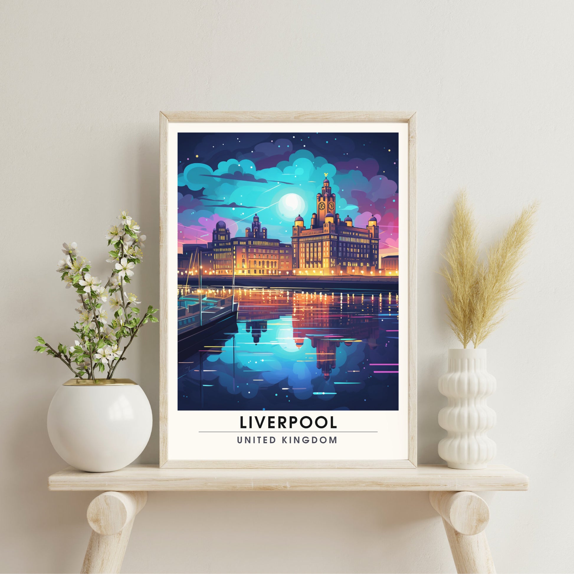 Affiche Liverpool | impression de voyage Liverpool | Impression Liverpool