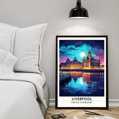 Affiche Liverpool | impression de voyage Liverpool | Impression Liverpool