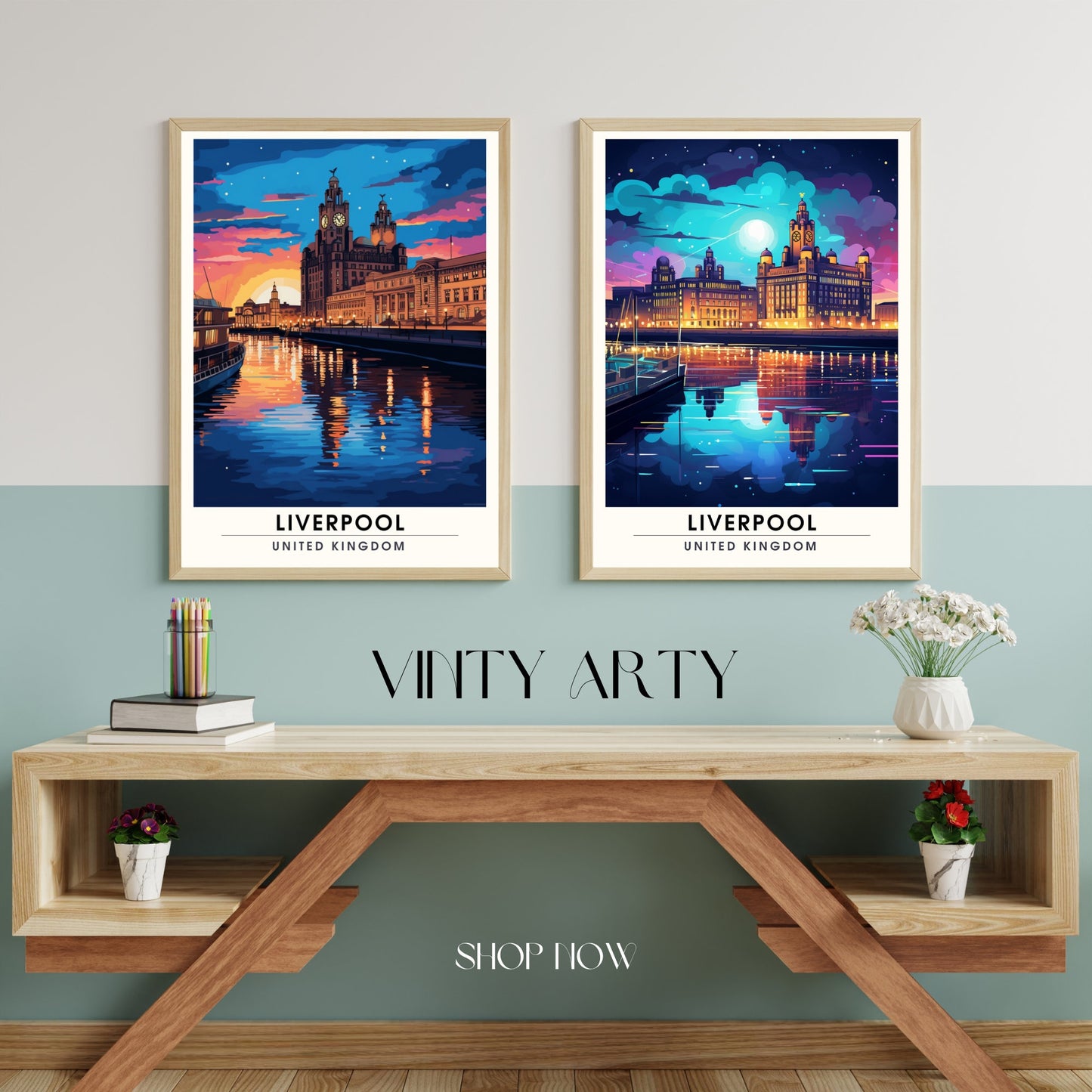 Affiche Liverpool | impression de voyage Liverpool | Impression Liverpool