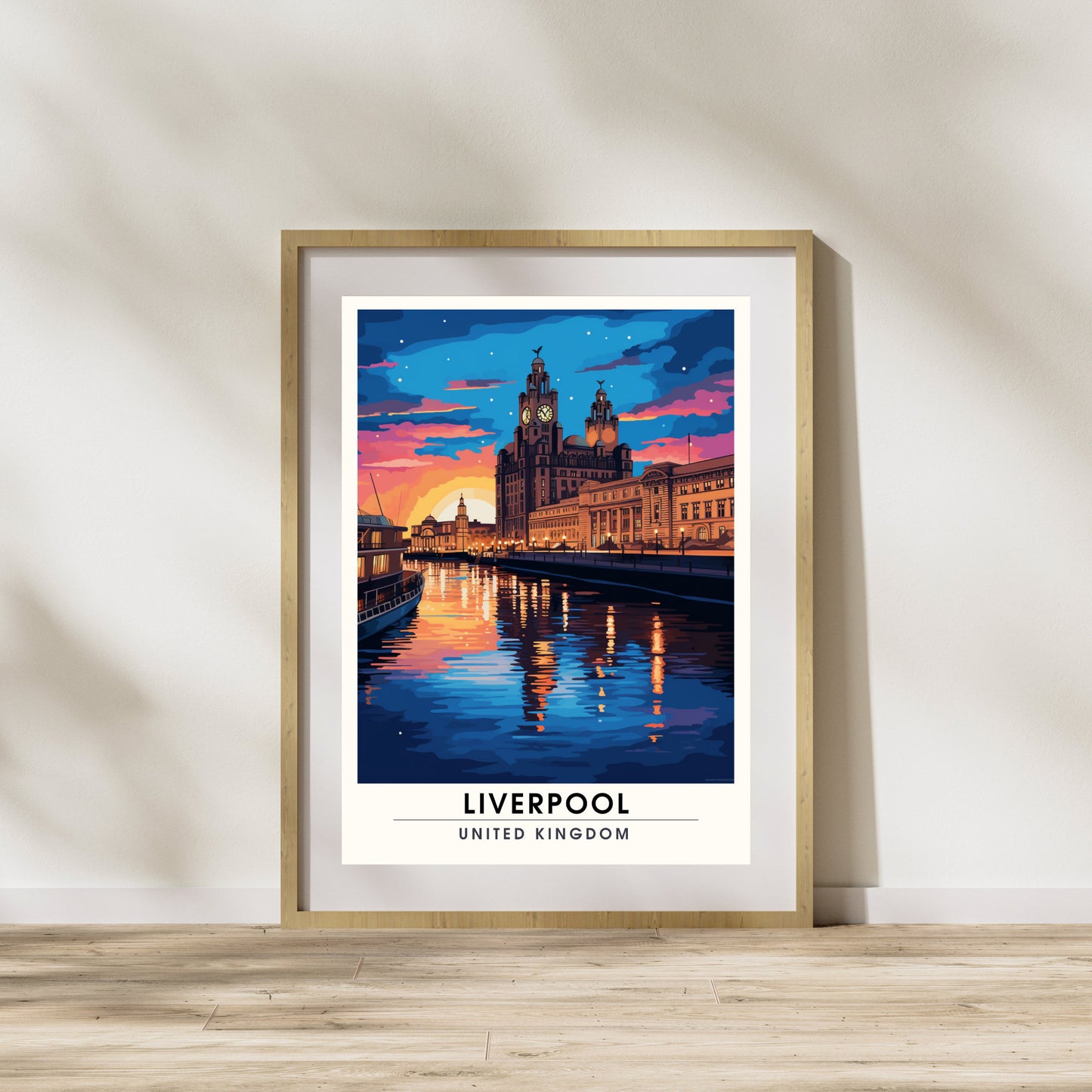 Affiche Liverpool | impression de voyage Liverpool | Impression Liverpool