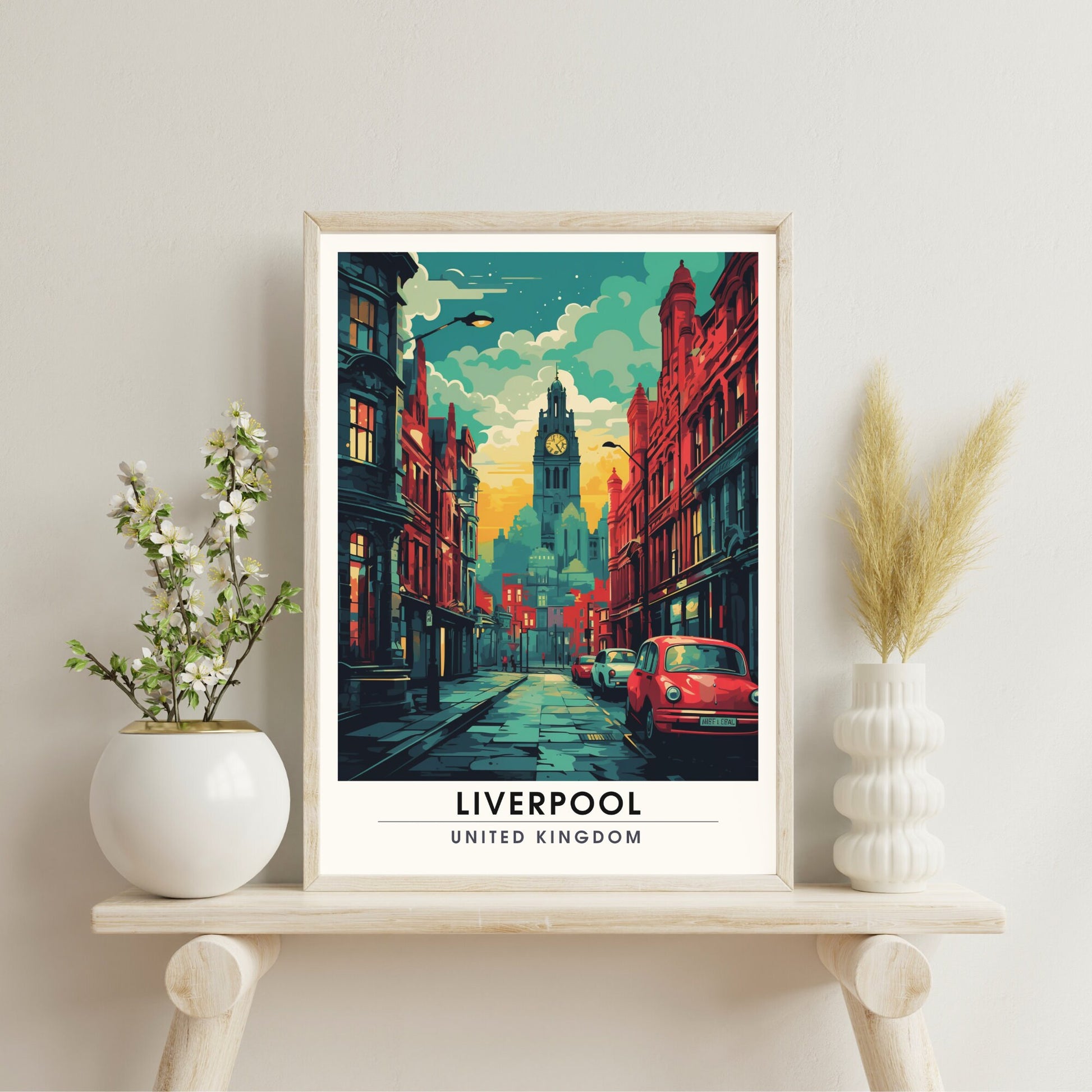 Affiche Liverpool | impression de voyage Liverpool | Impression Liverpool