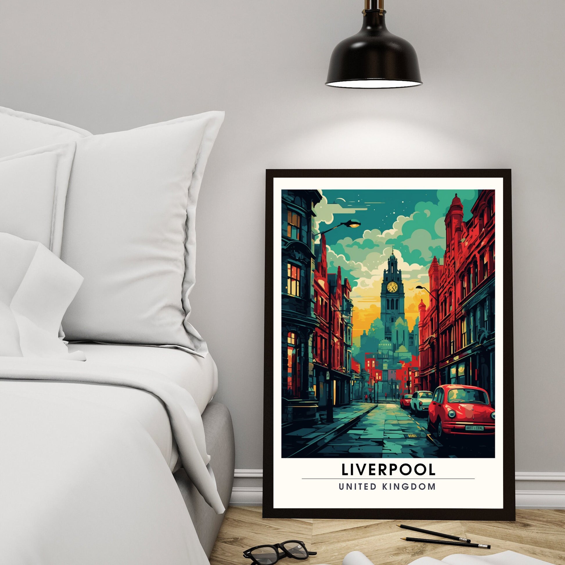 Affiche Liverpool | impression de voyage Liverpool | Impression Liverpool