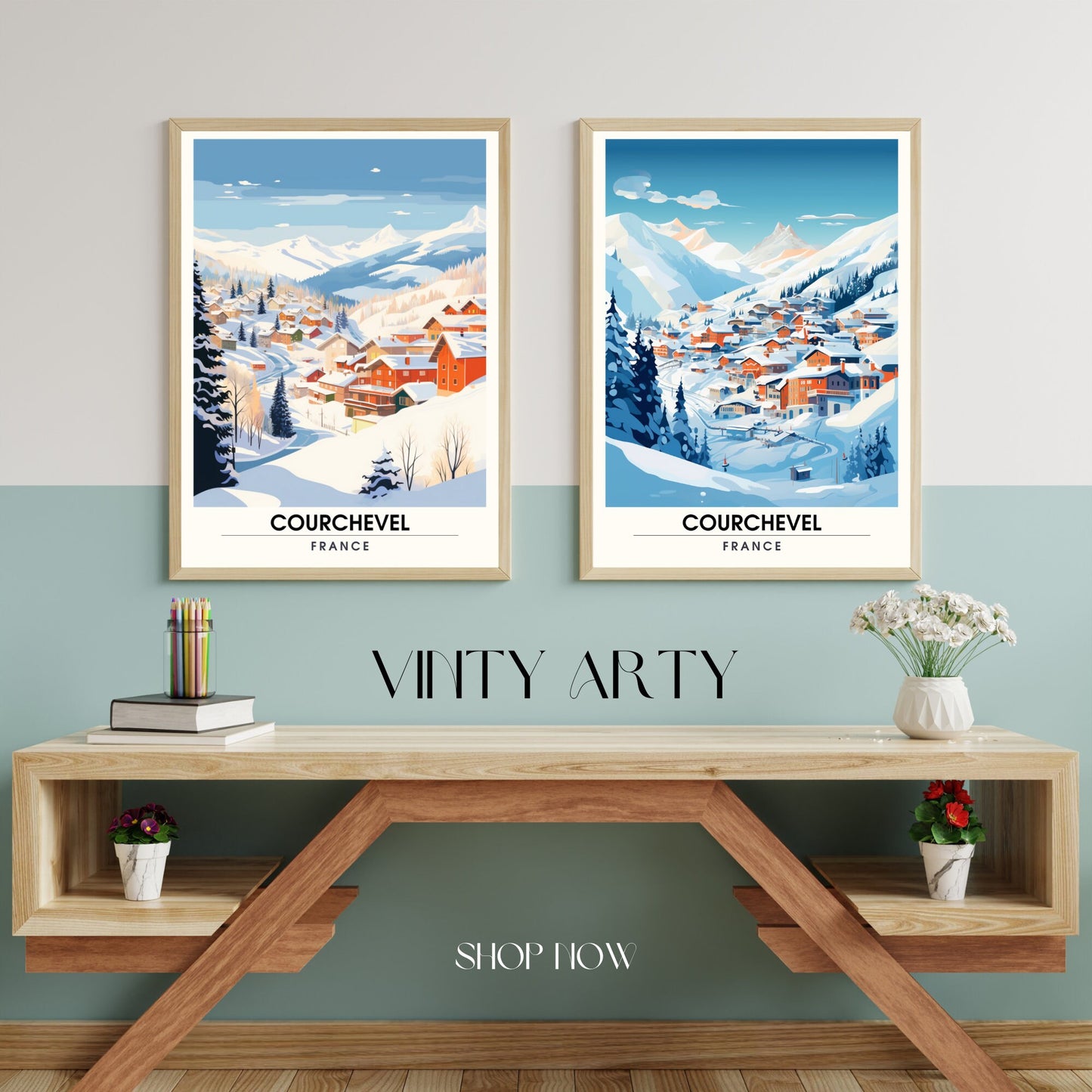 Affiche Courchevel, France