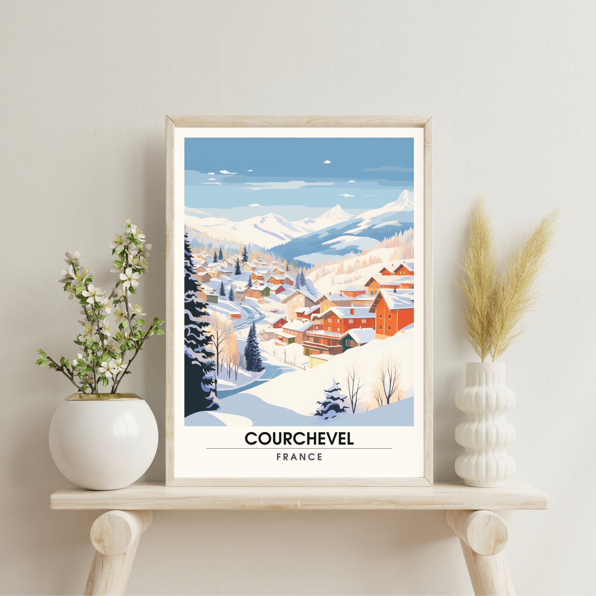 Affiche Courchevel, France