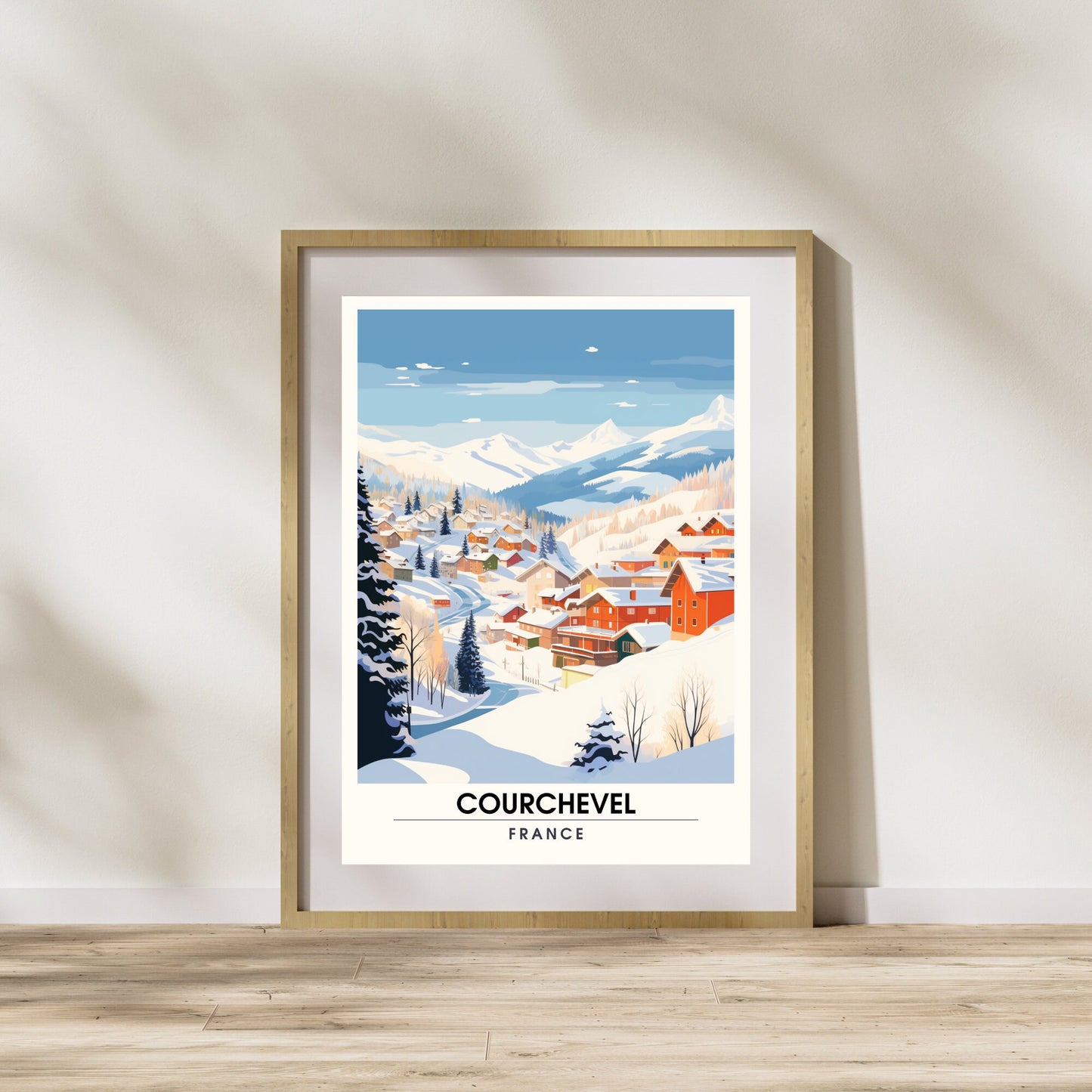 Affiche Courchevel, France