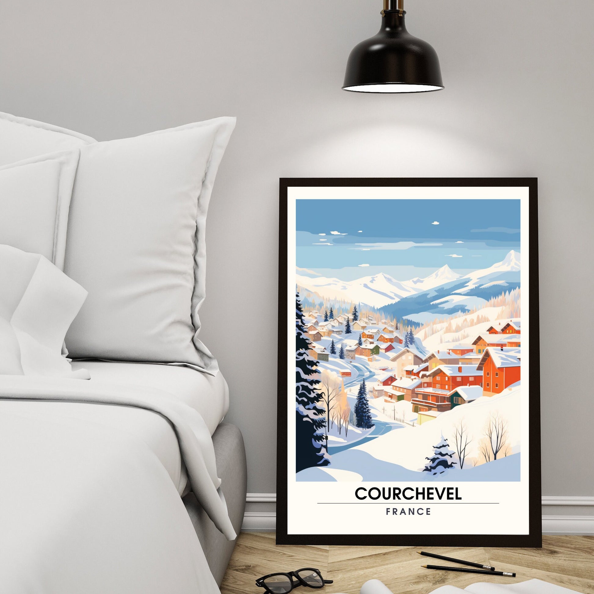 Affiche Courchevel, France