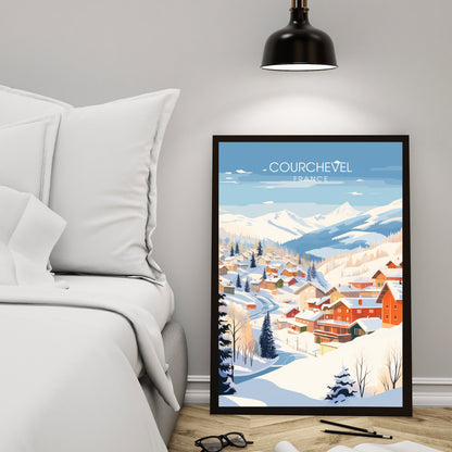 Affiche Courchevel | impression Courchevel | Plongez dans la magie de Courchevel