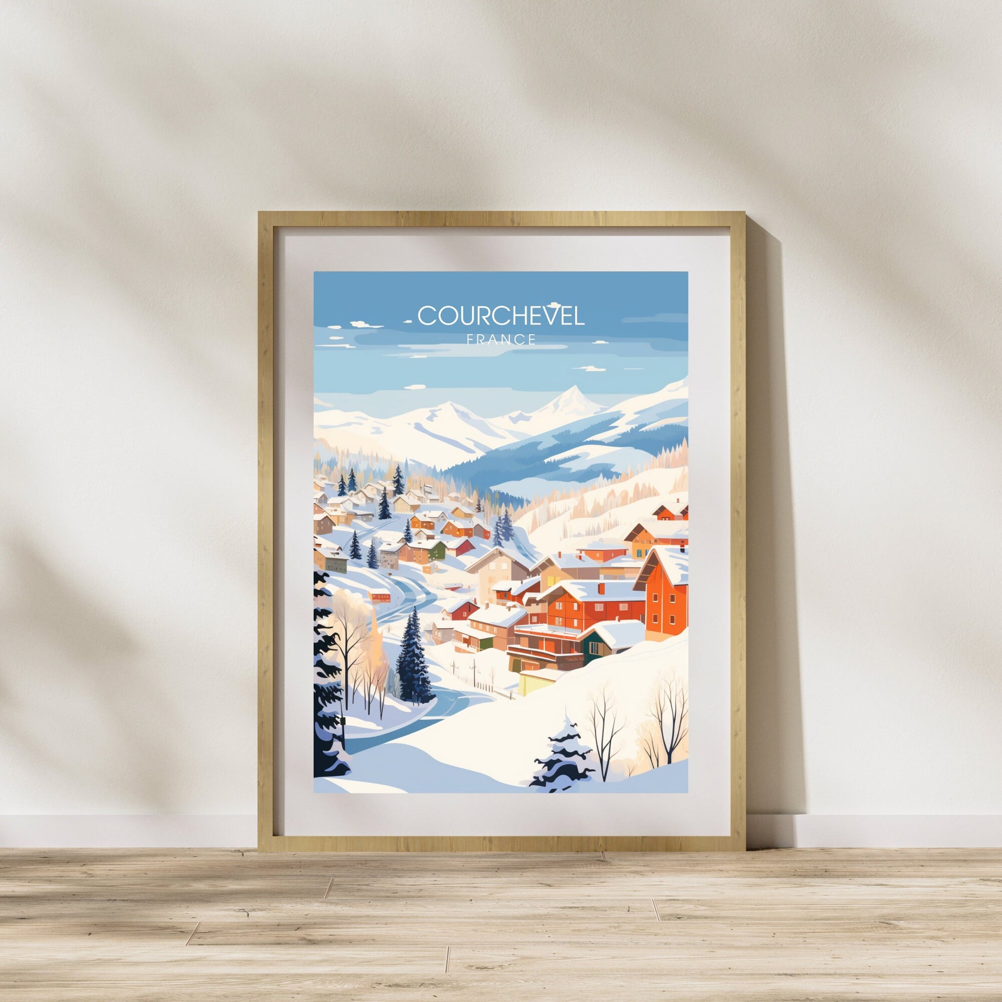 Affiche Courchevel | impression Courchevel | Plongez dans la magie de Courchevel