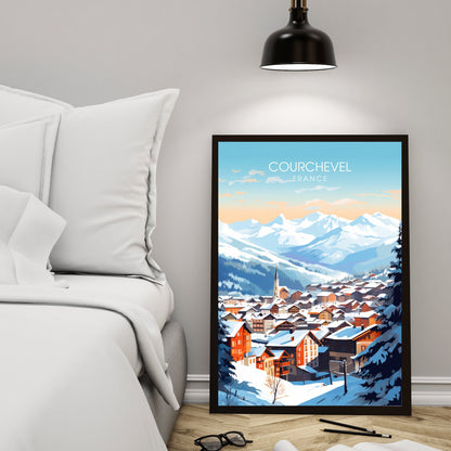 Affiche Courchevel | impression Courchevel | Découvrez la magie de Courchevel