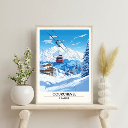 Affiche Courchevel | impression Courchevel | l'élégance de Courchevel