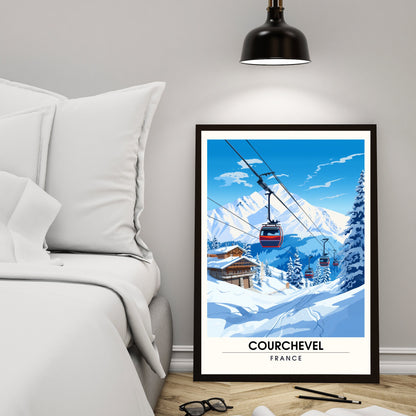 Affiche Courchevel | impression Courchevel | l'élégance de Courchevel