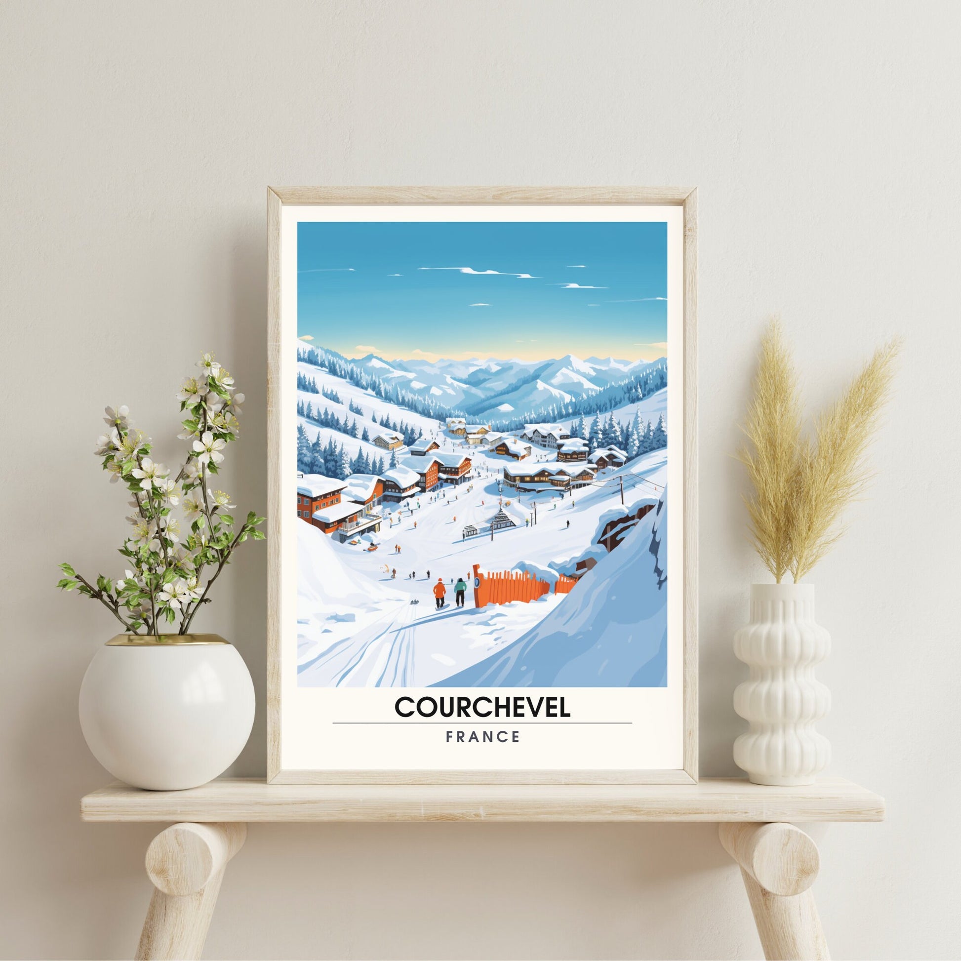 Affiche Courchevel | impression Courchevel | Découvrez l'élégance de Courchevel