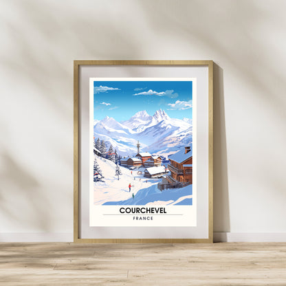 Affiche Courchevel | impression Courchevel | tirage d'art Courchevel