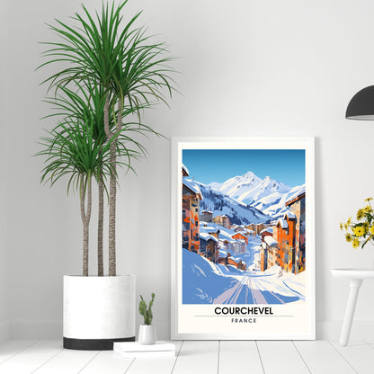 Affiche Courchevel | impression Courchevel | La splendeur de Courchevel