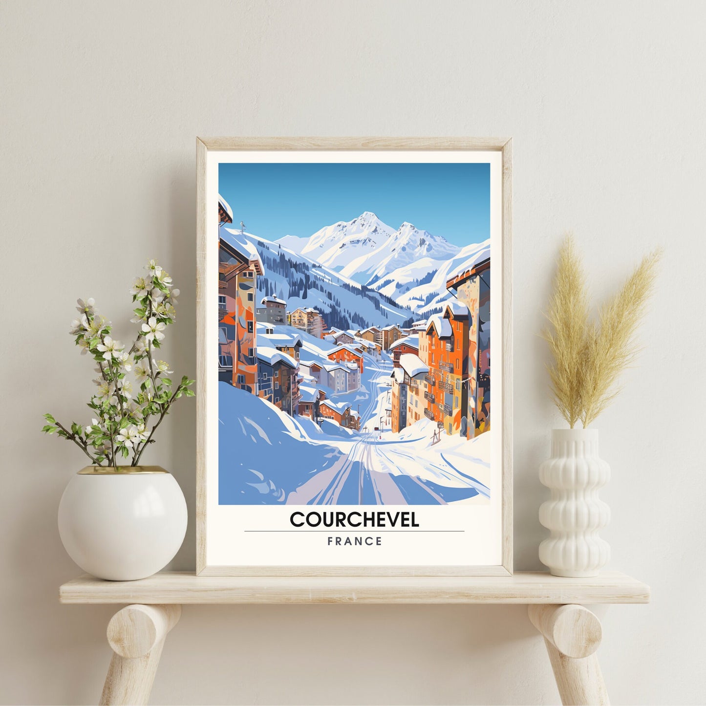 Affiche Courchevel | impression Courchevel | La splendeur de Courchevel