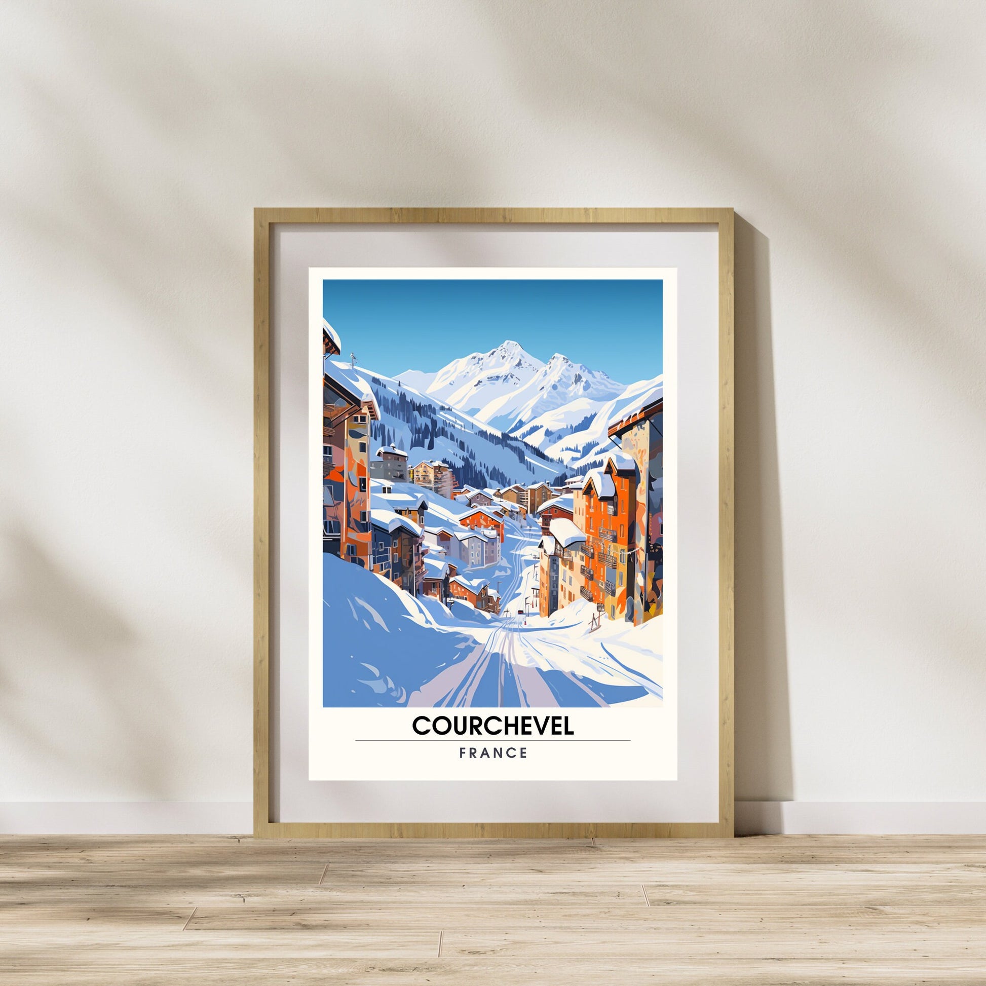 Affiche Courchevel | impression Courchevel | La splendeur de Courchevel