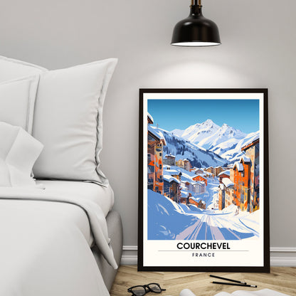 Affiche Courchevel | impression Courchevel | La splendeur de Courchevel