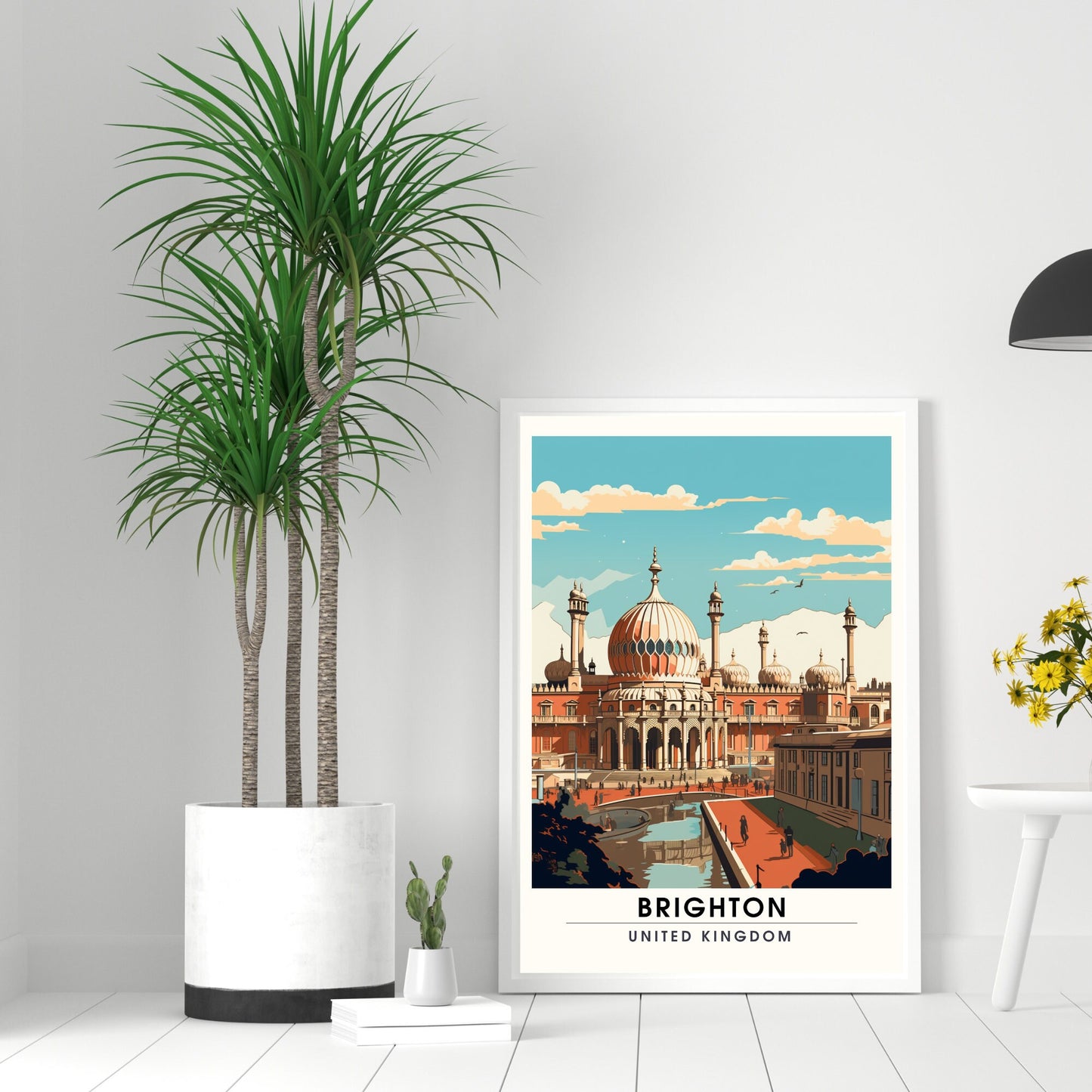 Affiche Brighton- Impression de voyage Brighton - Impression Paysage Urbain Artistique - Collection Souvenirs du Royaume-Uni