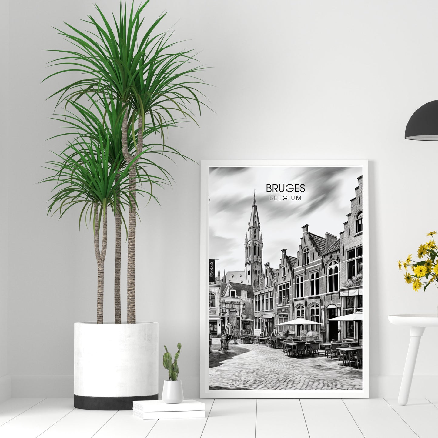 Affiche Bruges- Impression de voyage Bruges - Impression Bruges - Collection Souvenirs Belgique