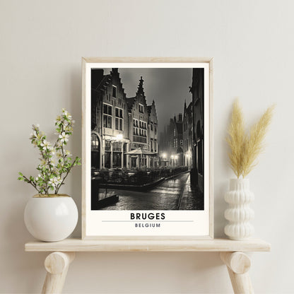 Affiche Bruges- Impression de voyage Bruges - Impression Bruges - Collection Souvenirs Belgique