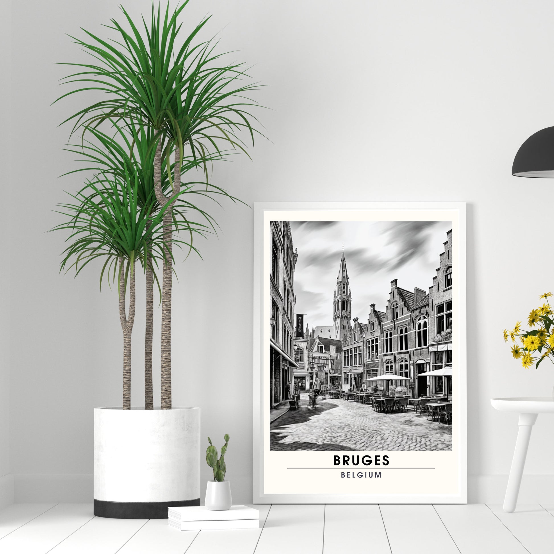 Affiche Bruges- Impression de voyage Bruges - Impression Bruges - Collection Souvenirs Belgique