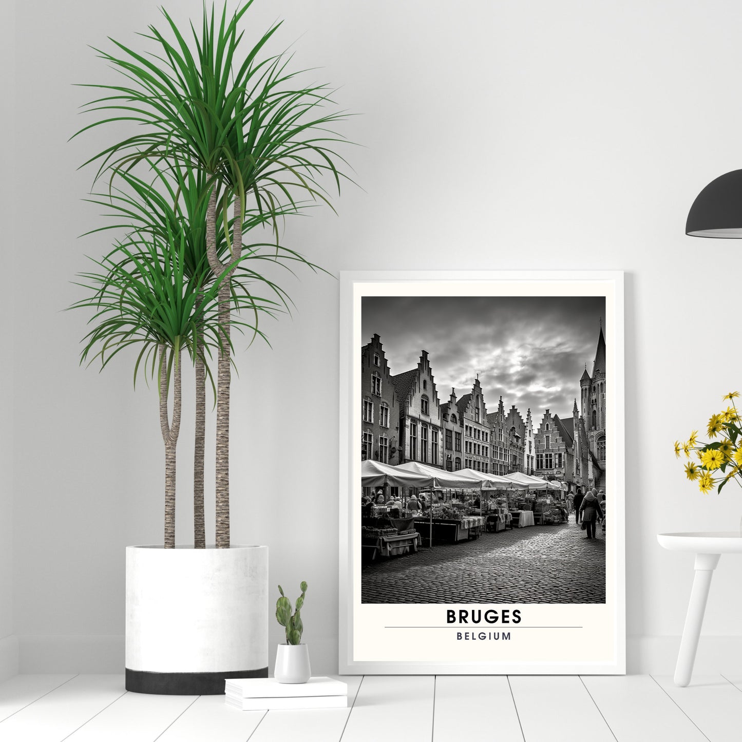 Affiche Bruges- Impression de voyage Bruges - Impression Bruges - Collection Souvenirs Belgique