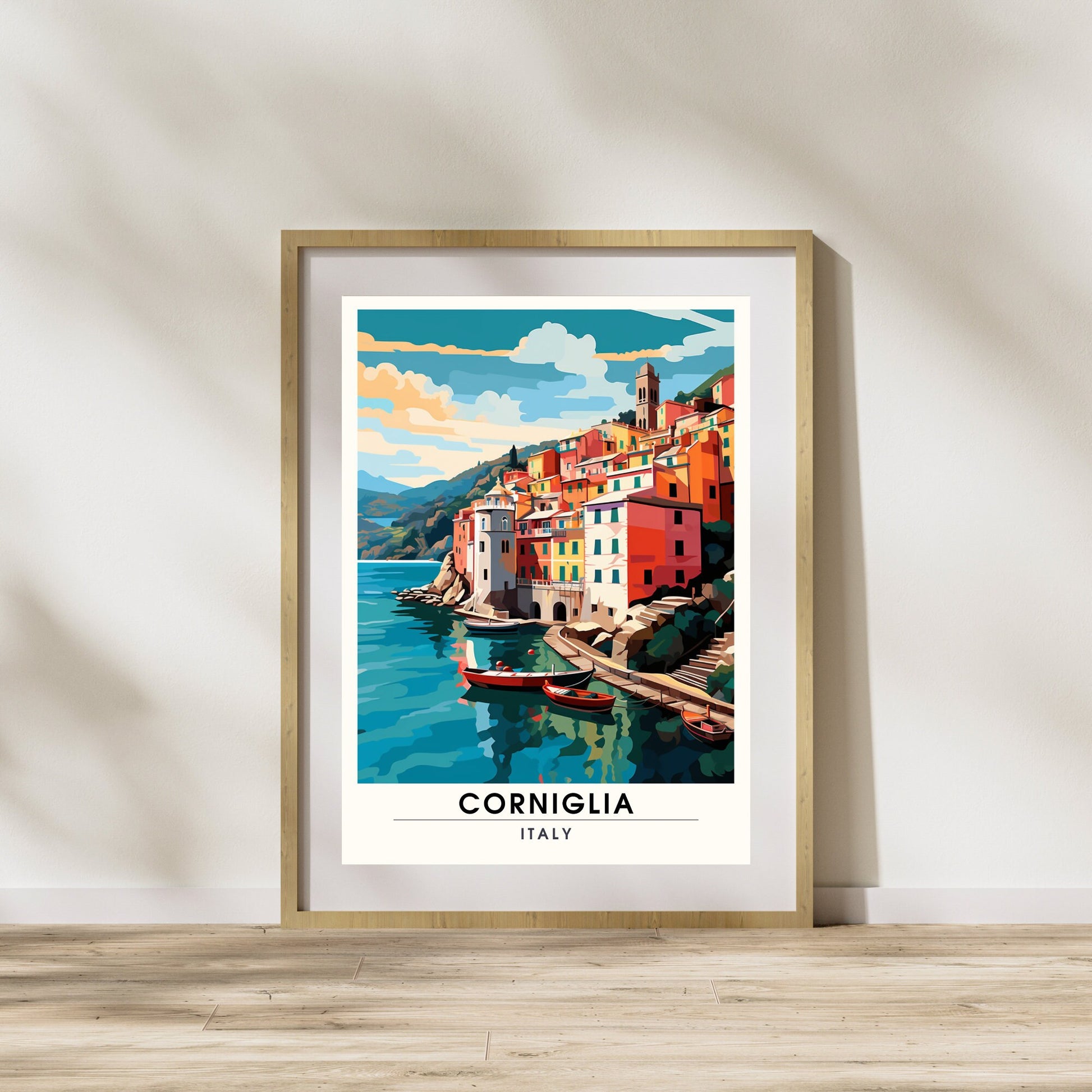 Affiche de voyage Corniglia, Italie | impression de voyage Corniglia | affiche Cinque Terre