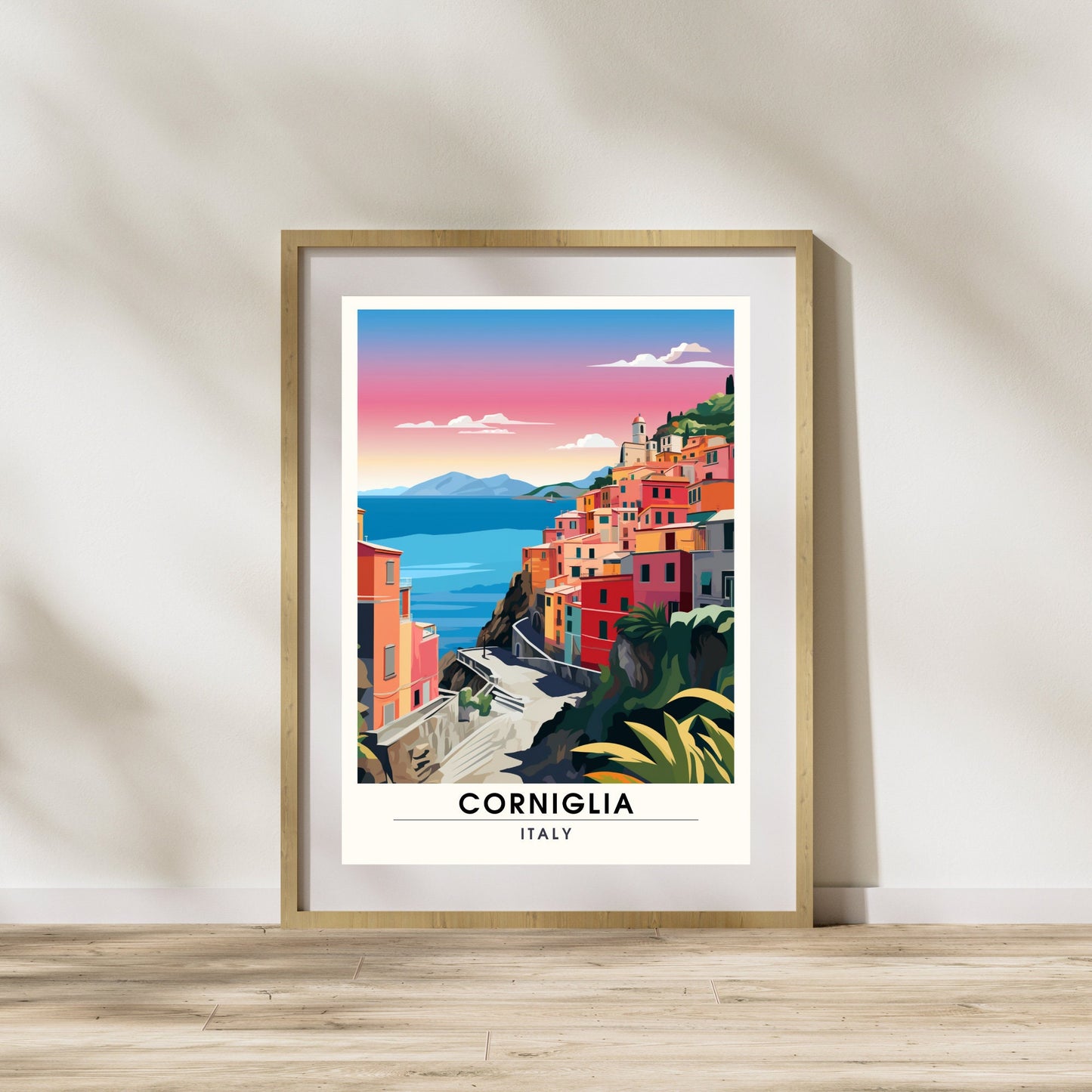 Affiche Corniglia, Italie | impression de voyage Corniglia | Impression Cinque Terre