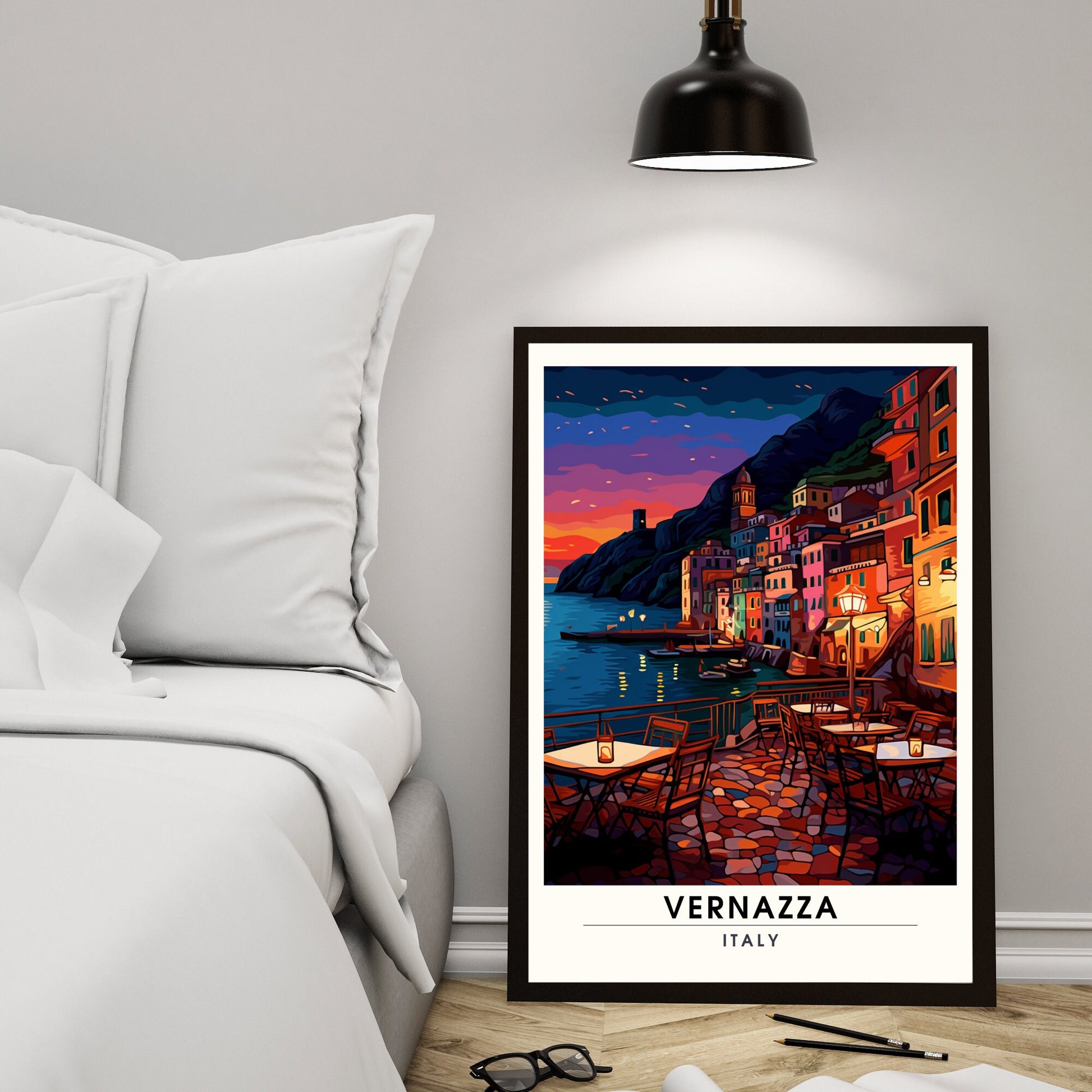 Affiche Vernazza, Italie | impression de voyage Vernazza | affiche de voyage Cinque Terre | affiche Italie