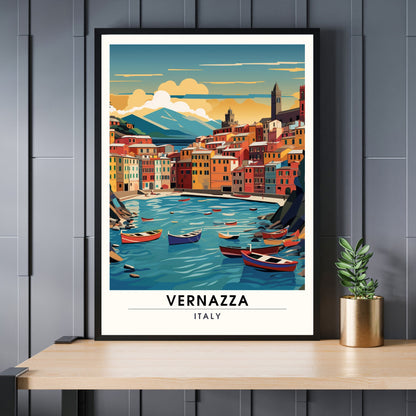 Affiche Vernazza, Italie | impression de voyage Vernazza | affiche de voyage Cinque Terre | affiche Italie