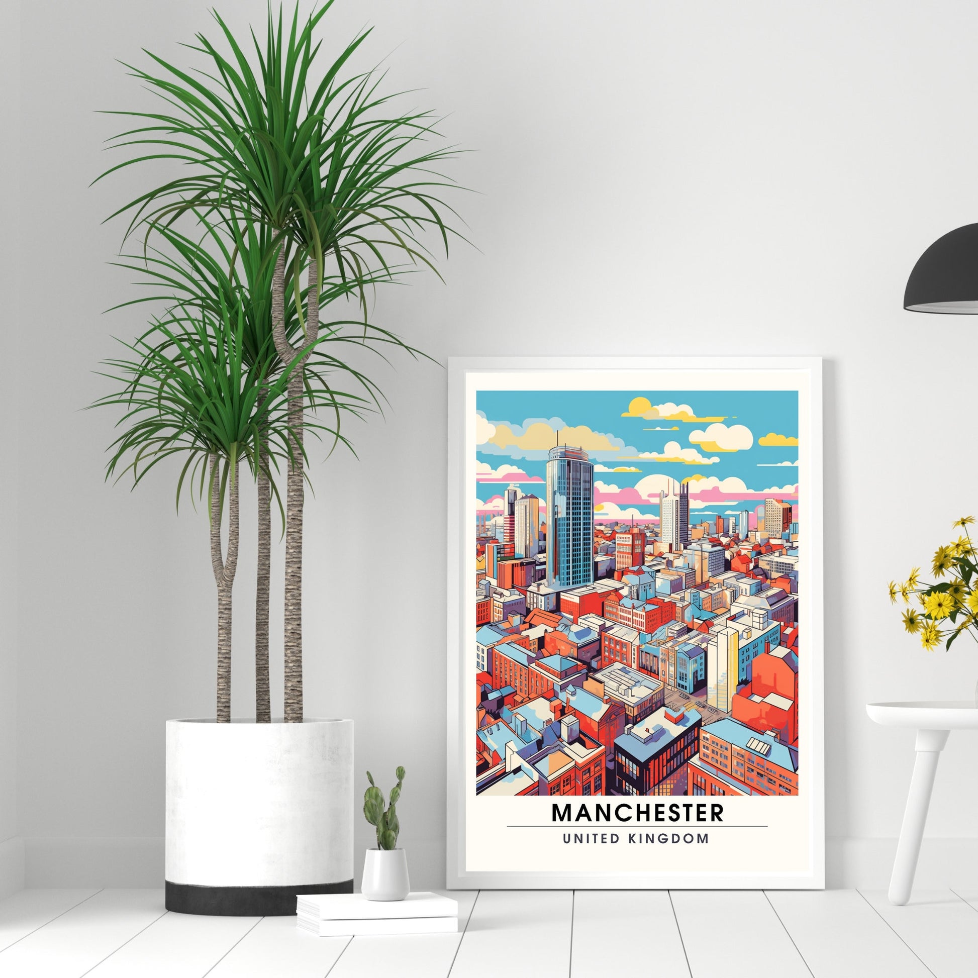 Affiche Manchester | impression de voyage Manchester | affiche de voyage Manchester | Affiche Grande Bretagne