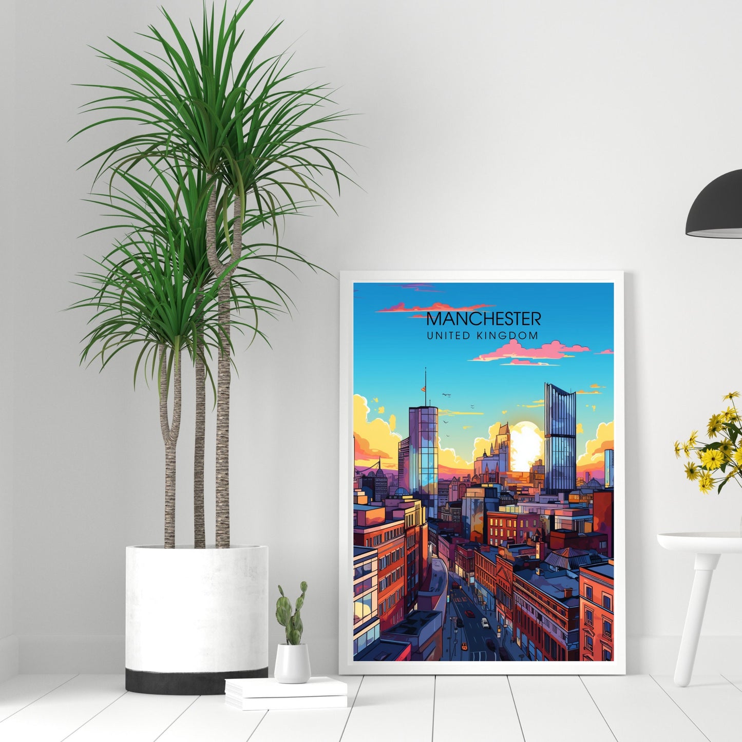 Affiche Manchester | impression de voyage Manchester | affiche de voyage Manchester | Affiche Grande Bretagne