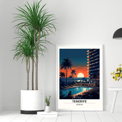 Affiche Tenerife | impression de voyage Tenerife | Impression Tenerife | Affiche Espagne | Affiche de voyage