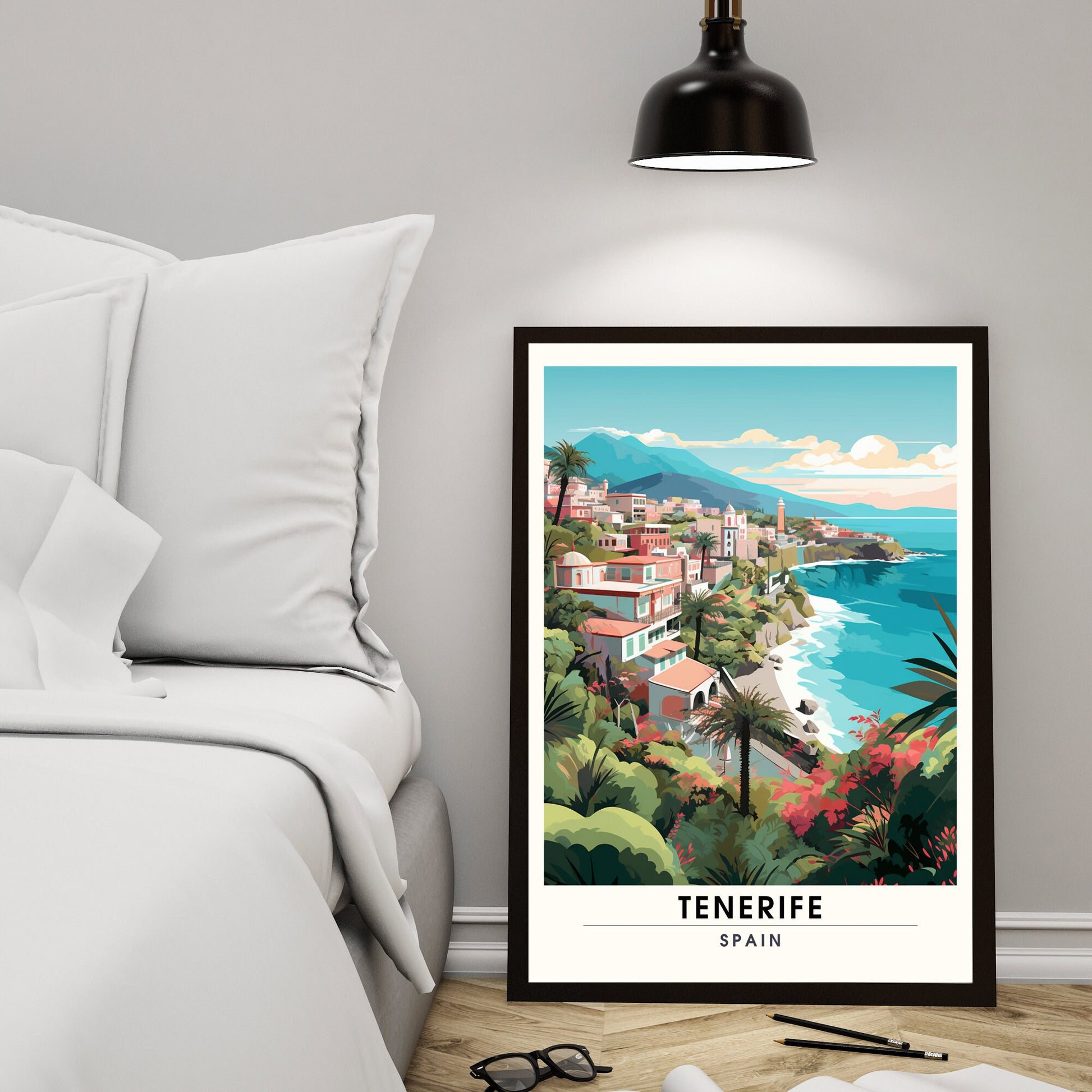 Affiche Tenerife | impression de voyage Tenerife | Impression Tenerife | Affiche Espagne | Affiche de voyage