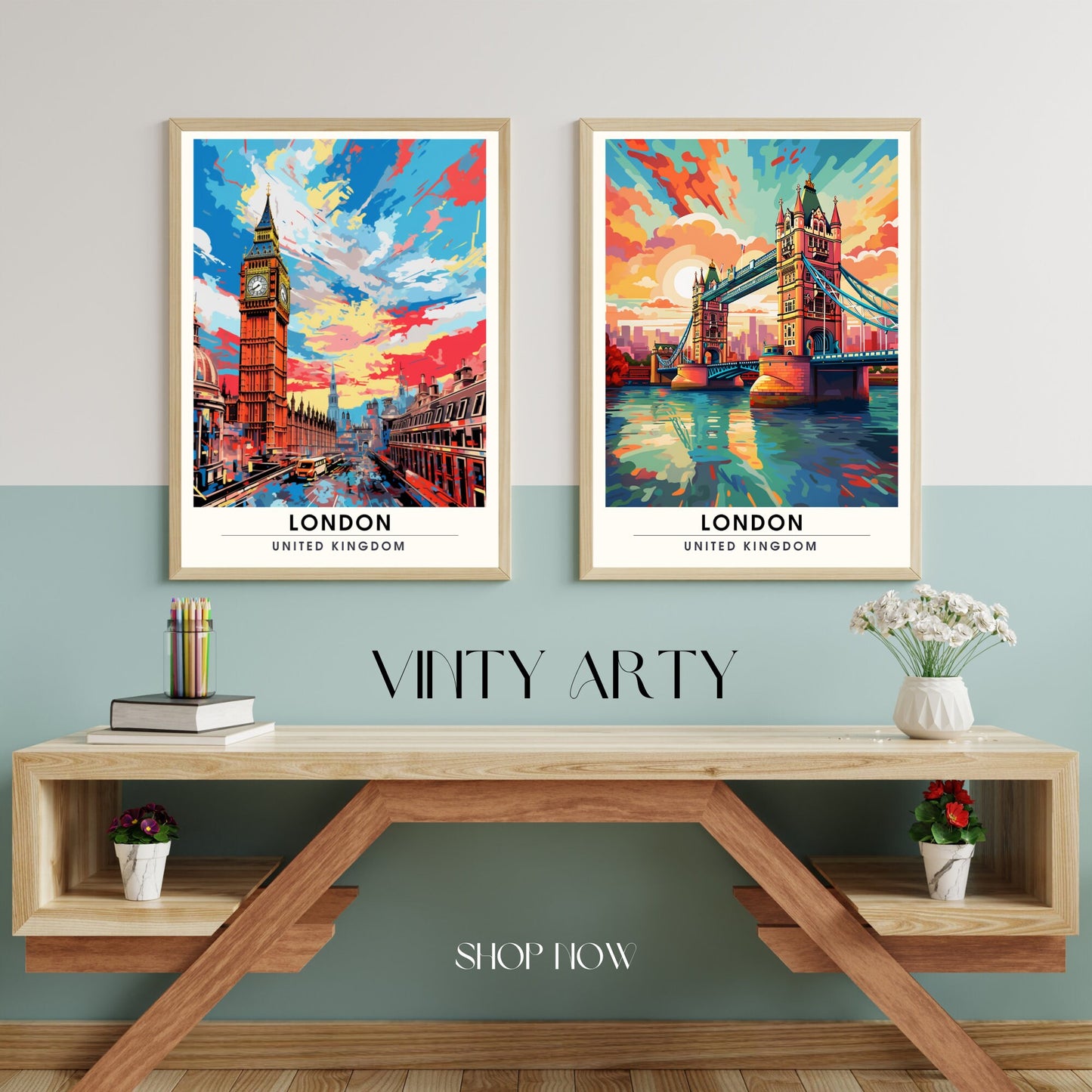 Affiche Londres | impression de voyage Londres | Impression Londres | Affiche Royaume-Uni