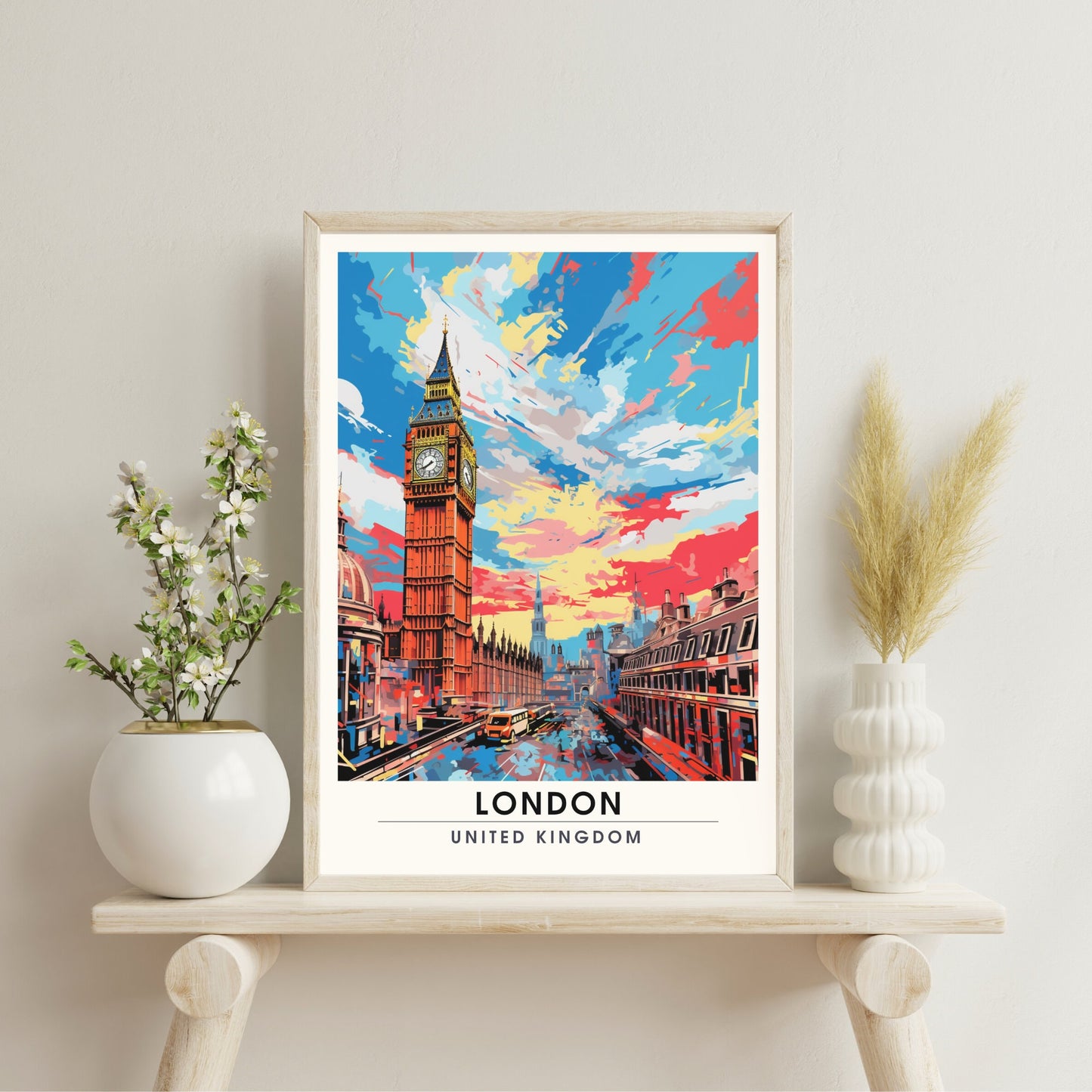 Affiche Londres | impression de voyage Londres | Impression Londres | Affiche Royaume-Uni