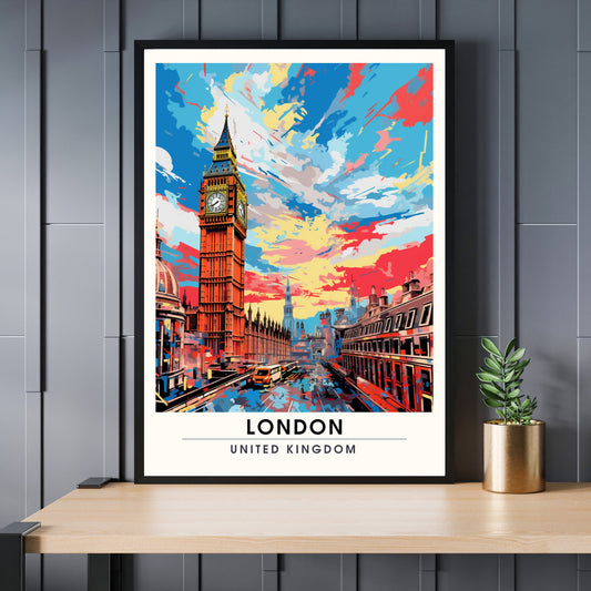 Affiche Londres | impression de voyage Londres | Impression Londres | Affiche Royaume-Uni