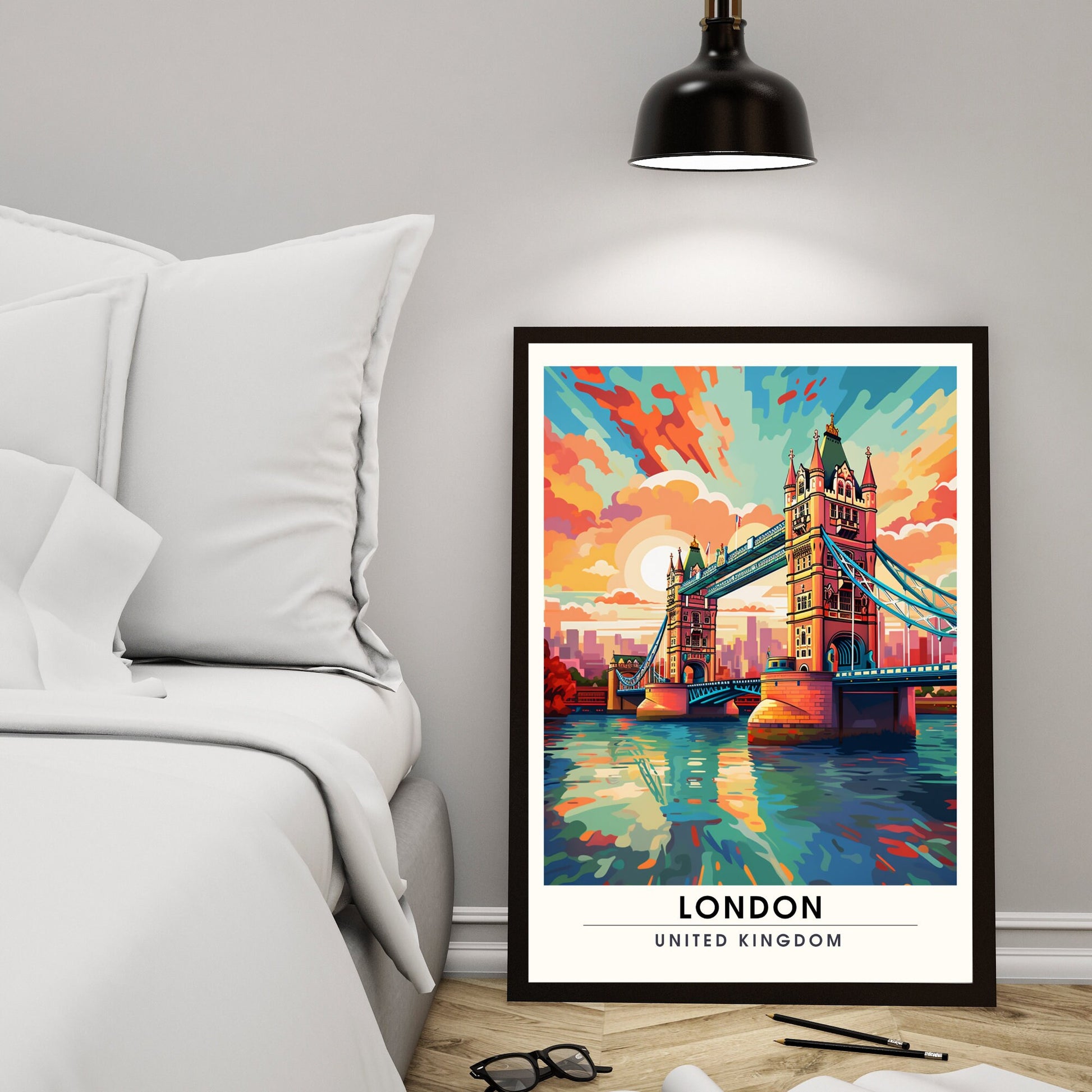 Affiche Londres | impression de voyage Londres | Impression Londres | Affiche Royaume-Uni