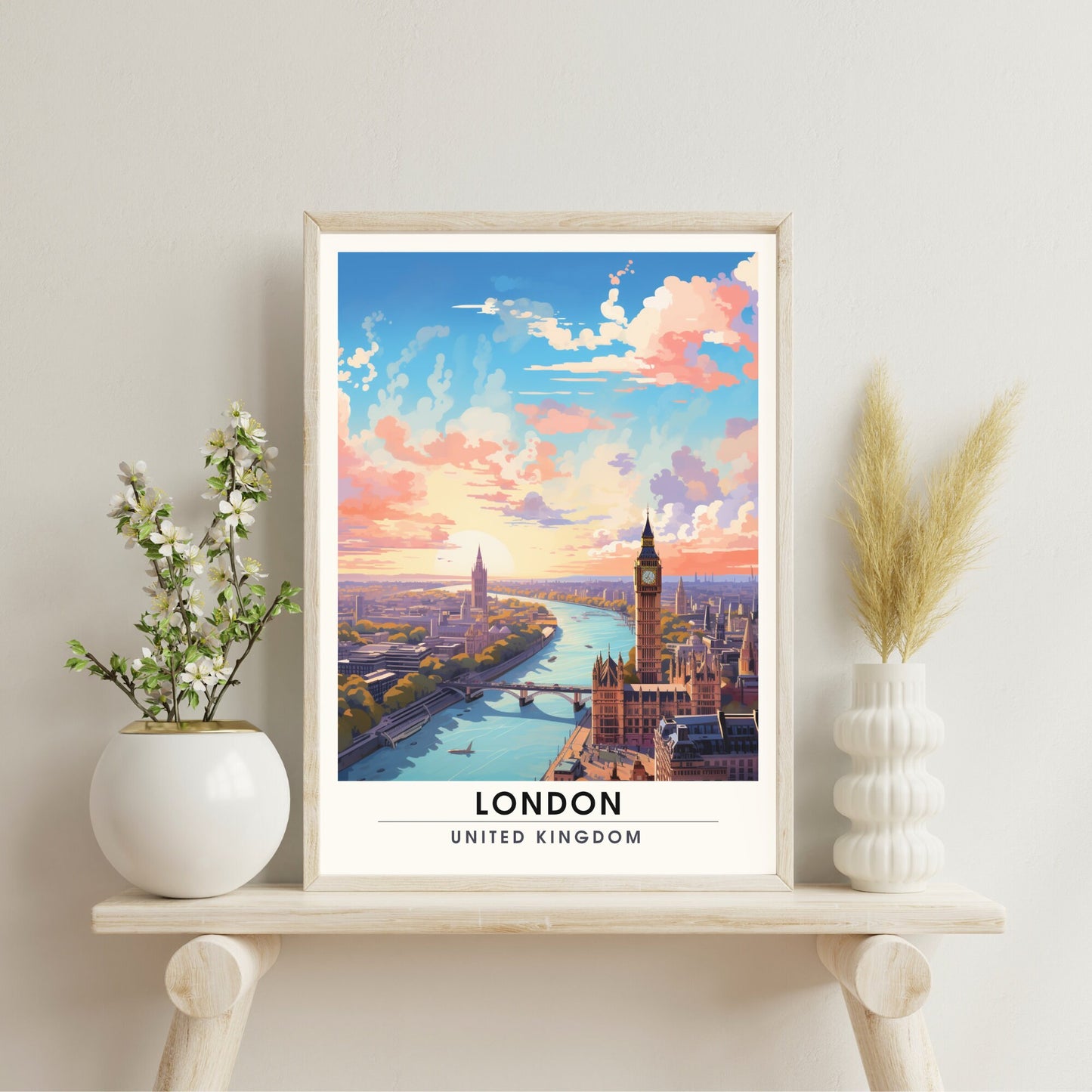 Affiche Londres | impression de voyage Londres | Impression Londres | Affiche Royaume-Uni | idée cadeau