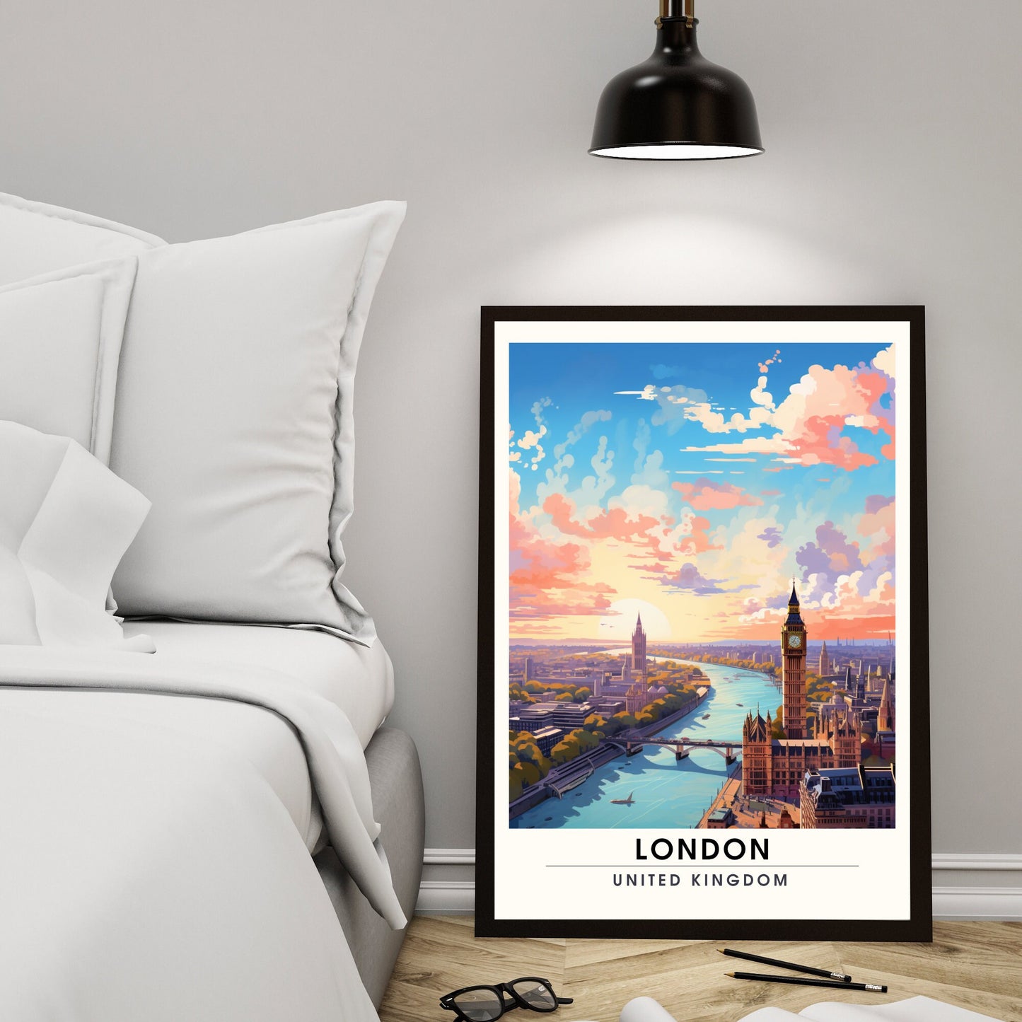 Affiche Londres | impression de voyage Londres | Impression Londres | Affiche Royaume-Uni | idée cadeau