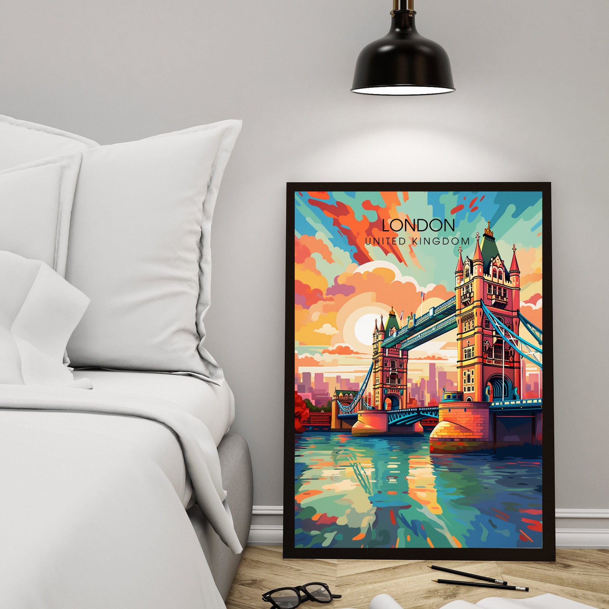 Affiche Londres | impression de voyage Londres | Impression Londres | Affiche Royaume-Uni