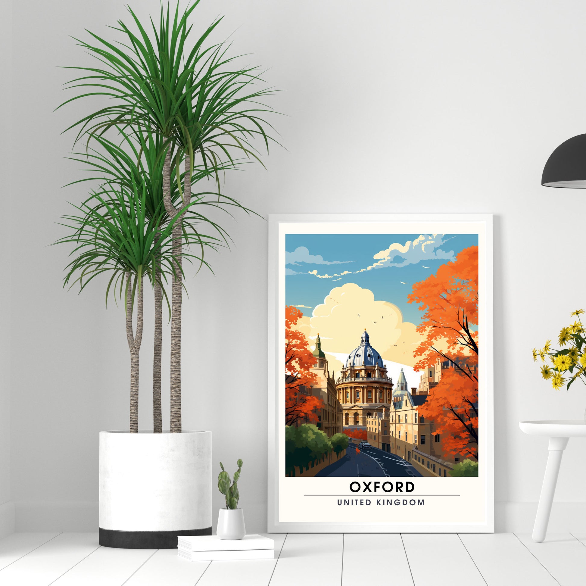 Affiche Oxford | impression de voyage Oxford | Impression Oxford | Affiche Royaume-Uni