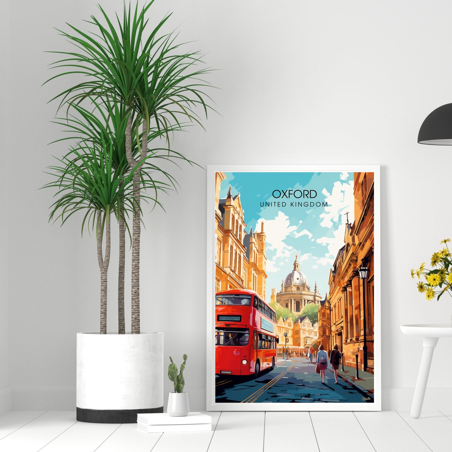 Affiche Oxford | impression de voyage Oxford | Impression Oxford | Affiche Royaume-Uni