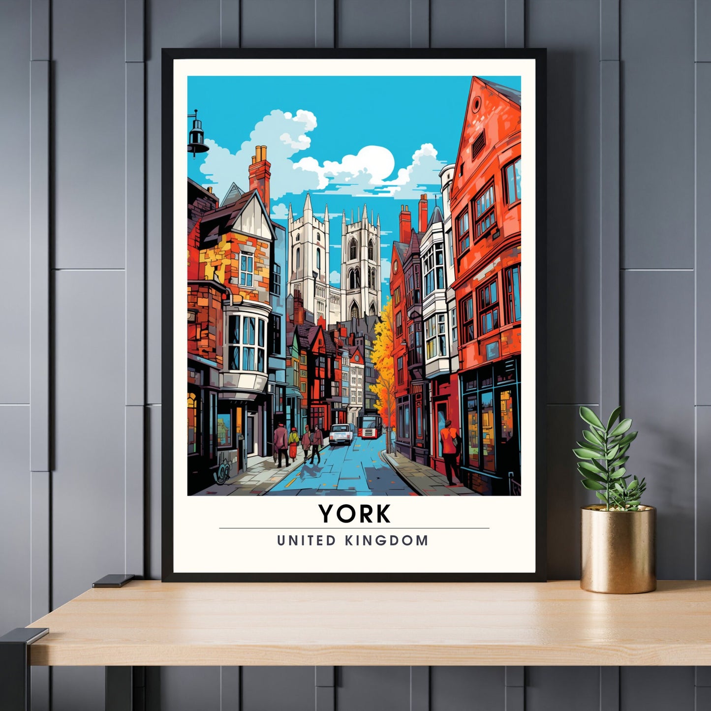 Affiche York | impression de voyage York | Impression York | Affiche Royaume-Uni