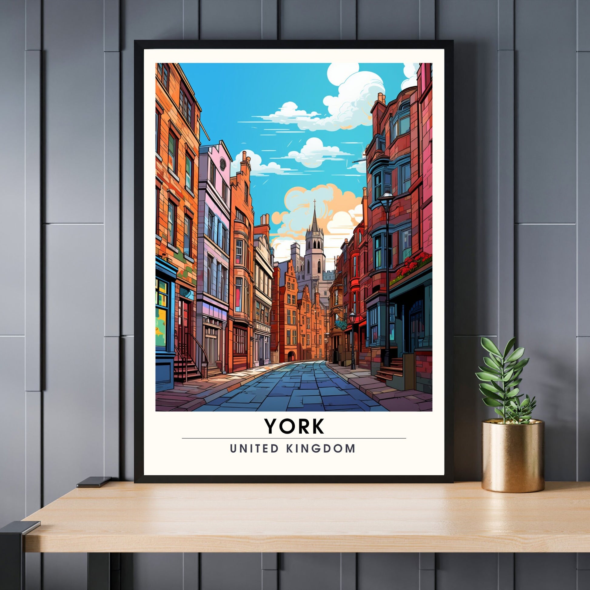 Affiche York | impression de voyage York | Impression York | Affiche Royaume-Uni