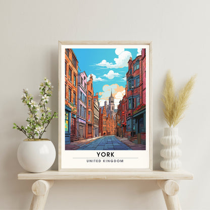 Affiche York | impression de voyage York | Impression York | Affiche Royaume-Uni