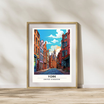 Affiche York | impression de voyage York | Impression York | Affiche Royaume-Uni