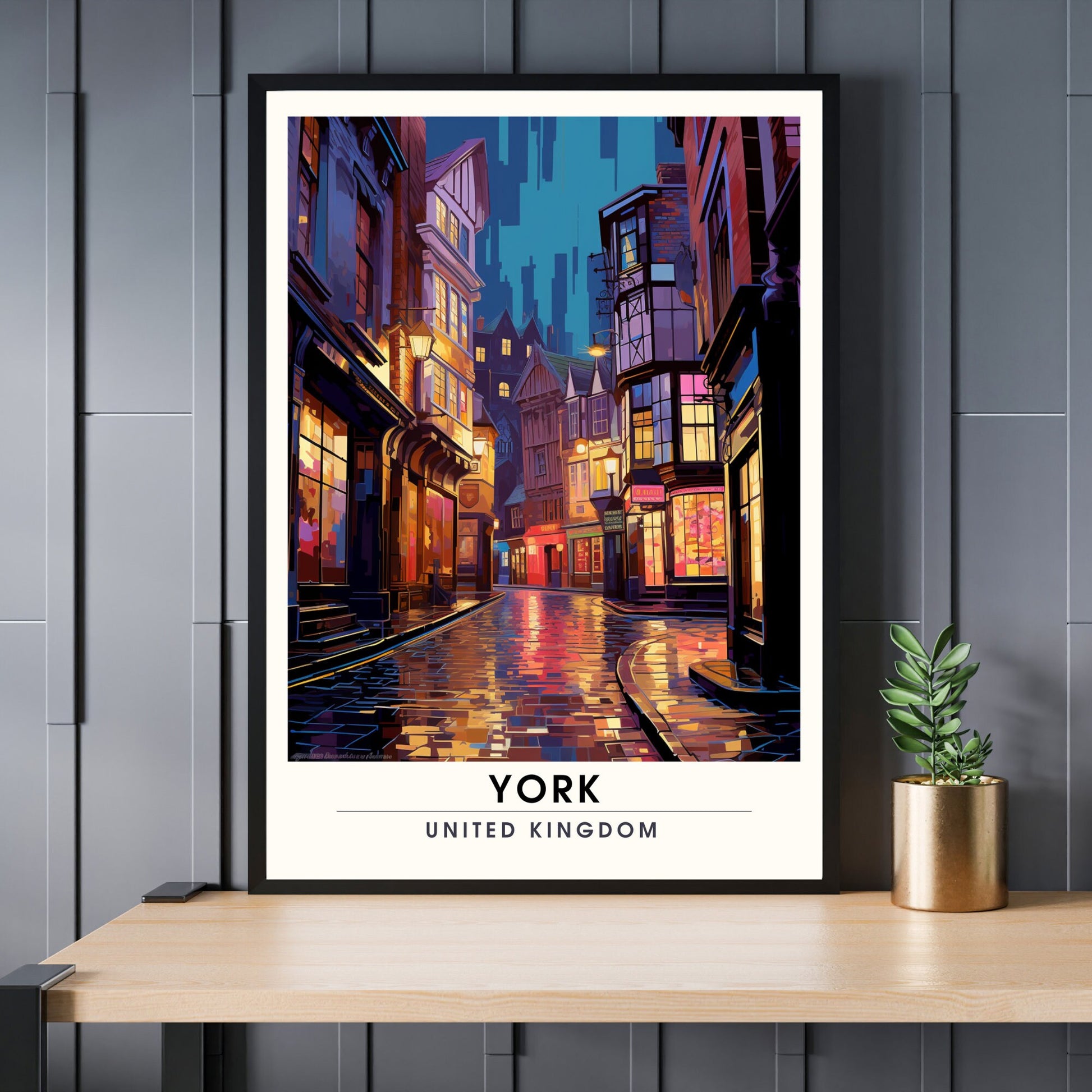 Affiche York | impression de voyage York | Impression York | Affiche Royaume-Uni