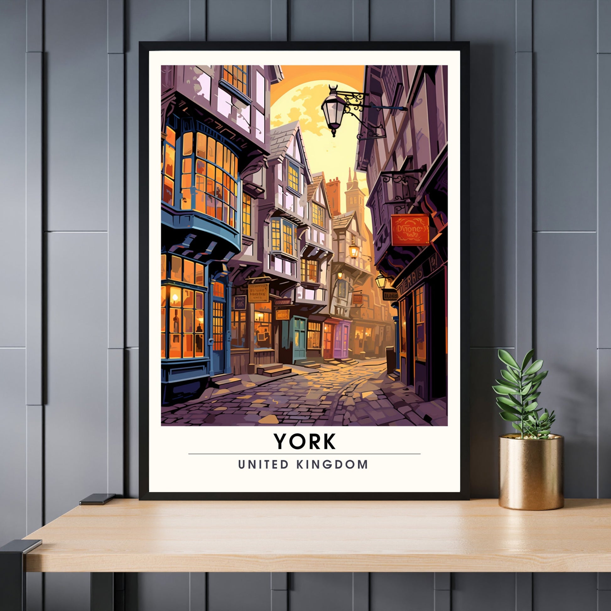 Affiche York | impression de voyage York | Impression York | Affiche Royaume-Uni